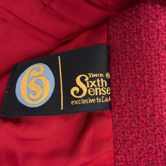 Burgundy Fully Lined Tweed Jacket - Picture 5 of 9